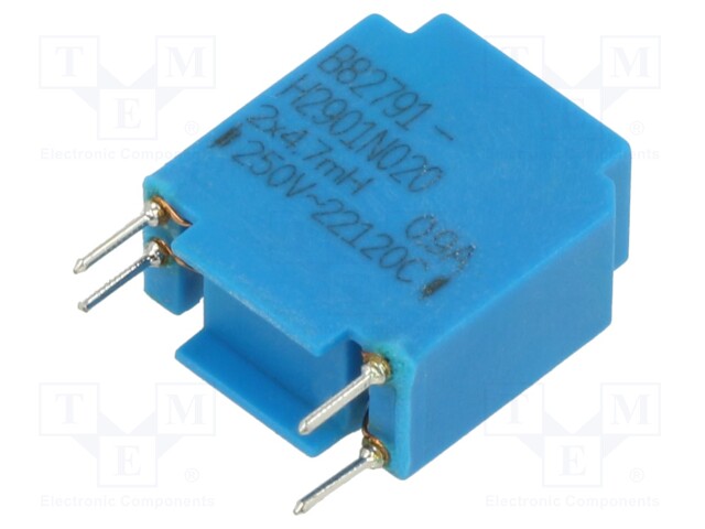 Inductor: common mode; THT; 4.7mH; 900mA; 250mΩ; -40÷125°C; ±30%