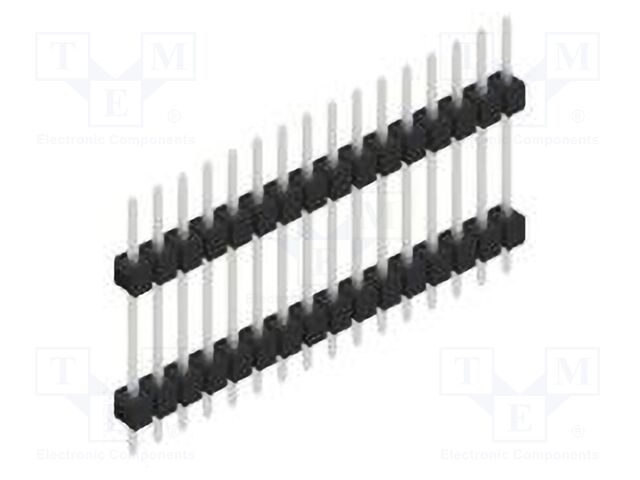 Connector: pin strips; pin header; male; PIN: 16; 2.54mm; THT; 1x16
