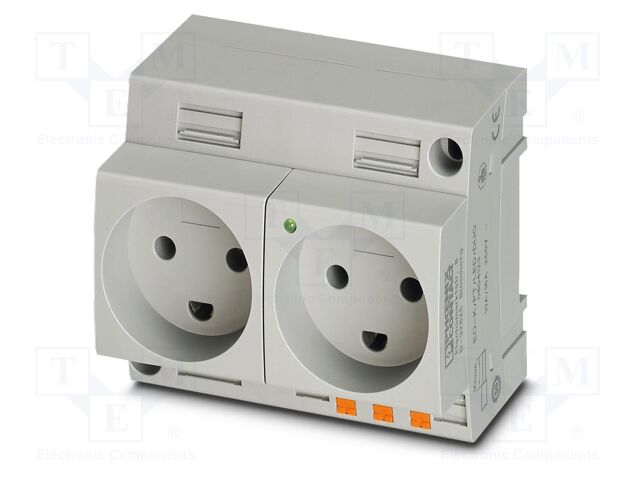 Connector: AC supply; socket; female; 16A; PIN: 3; push-in; 250VAC