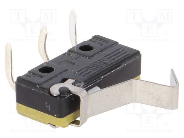 Microswitch SNAP ACTION; with lever with end bended out; SPDT