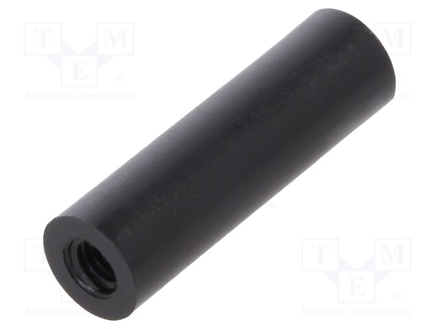 Spacer sleeve; cylindrical; polyamide; M3; L: 20mm; Øout: 6mm