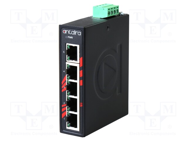 Industrial module: switch Ethernet; unmanaged; 12÷48VDC; RJ45
