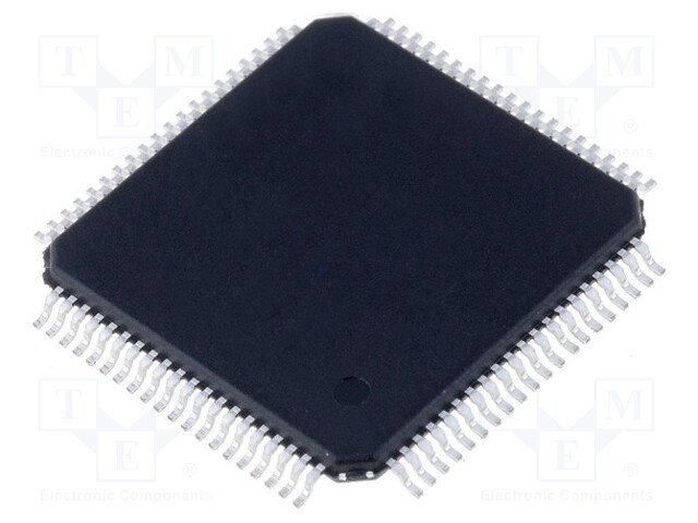 PIC microcontroller; Memory: 32kB; SRAM: 2048B; EEPROM: 1024B; SMD