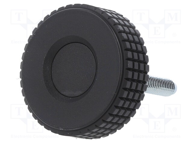 Knob; Ø: 50mm; Ext.thread: M8; 30mm; H: 33mm; technopolymer (PP)