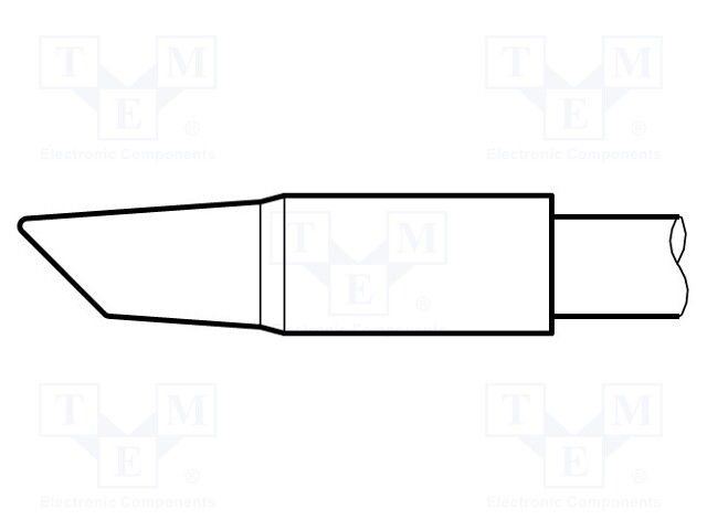 Tip; conical sloped; 3.8mm; longlife
