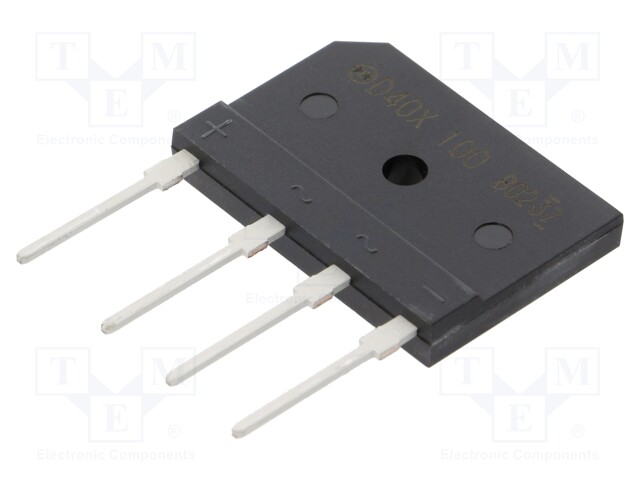 Bridge rectifier: single-phase; Urmax: 1kV; If: 40A; Ifsm: 550A