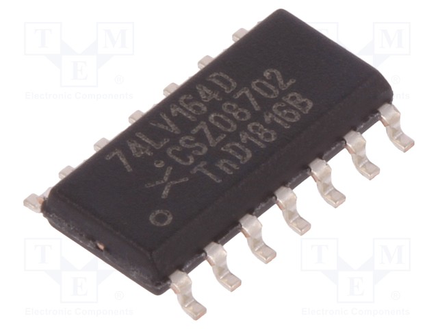 IC: digital; 8bit,shift register,serial output,parallel in; SMD