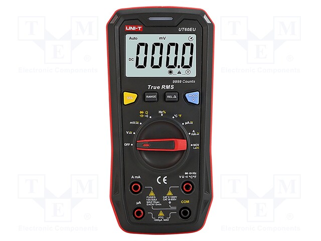 Digital multimeter; with a backlit; VDC: 1kV; VAC: 1kV; I DC: 10A