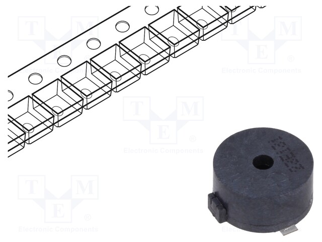 Sound transducer: electromagnetic alarm; 2.7kHz; 80mA; -40÷85°C