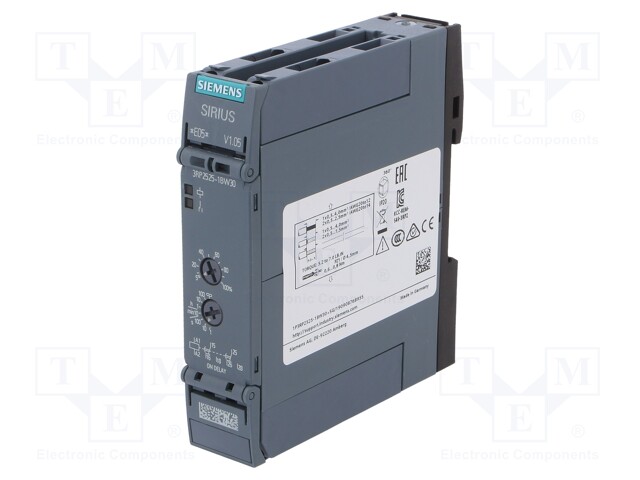 Timer; 0,05s÷100h; DPDT; 250VAC/3A; 12÷240VAC; 12÷240VDC; DIN; IP20