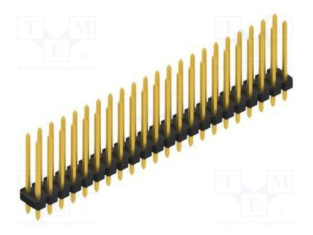 Connector: pin strips; pin header; male; PIN: 44; 2.54mm; THT; 2x22