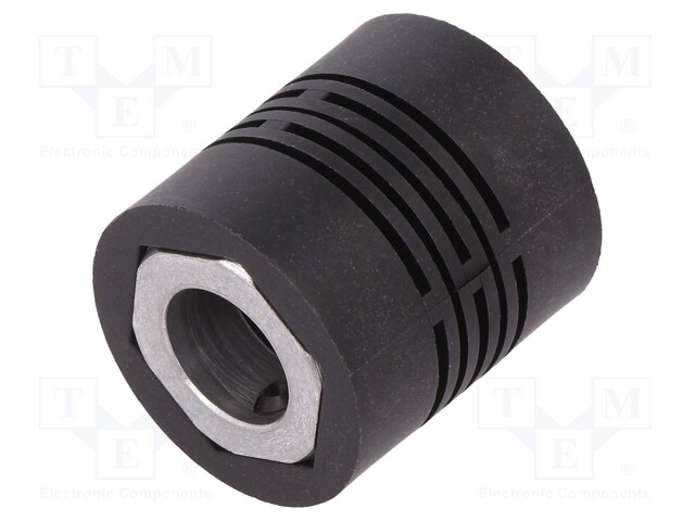 Coupling; Ø1: 10mm; Ø2: 10mm; Mat: aluminium,polyamide,fiberglass