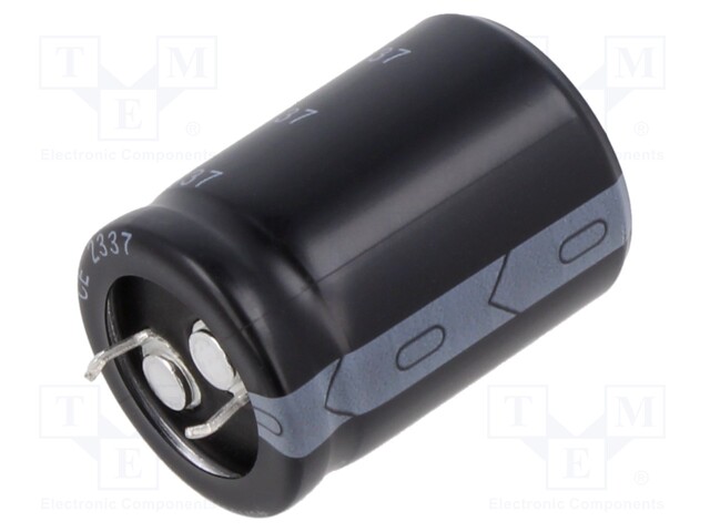 Capacitor: electrolytic; SNAP-IN; 2200uF; 63VDC; Ø25x30mm; ±20%