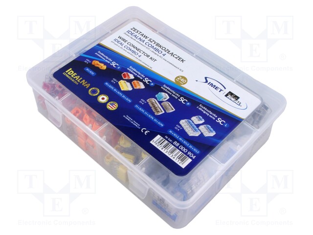 Quick splice; spring clamp; 600V; for cable; 240pcs.
