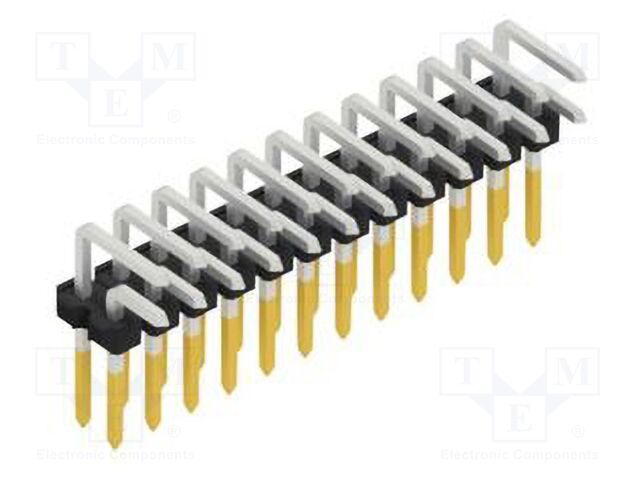 Connector: pin strips; pin header; male; PIN: 24; 2.54mm; THT; 2x12