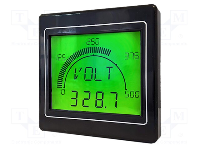 DIGITAL PANEL METER, 4DIGIT, LCD, 240VAC