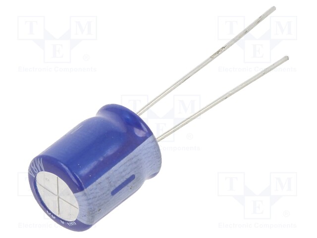 Capacitor: electrolytic; THT; 4.7uF; 500VDC; Ø10x12.5mm; ±20%