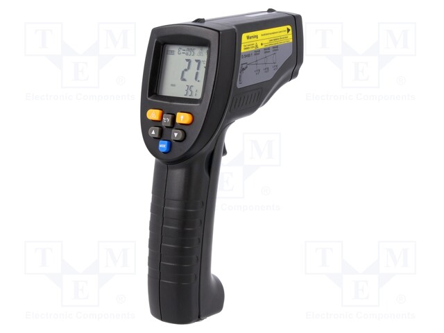 Infrared thermometer; LCD,with a backlit; -50÷1150°C; ε: 0,1÷1