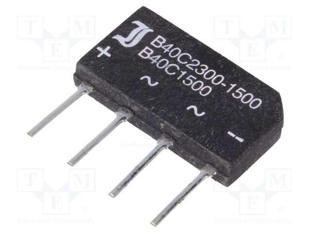 Bridge rectifier: single-phase; Urmax: 80V; If: 1.5A; Ifsm: 50A