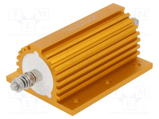 Resistor: wire-wound; with heatsink; screw; 3.9Ω; 250W; ±1%
