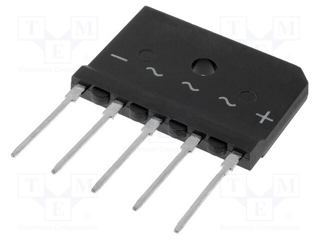 Three-phase bridge rectifier; Urmax: 400V; If: 25A; Ifsm: 370A