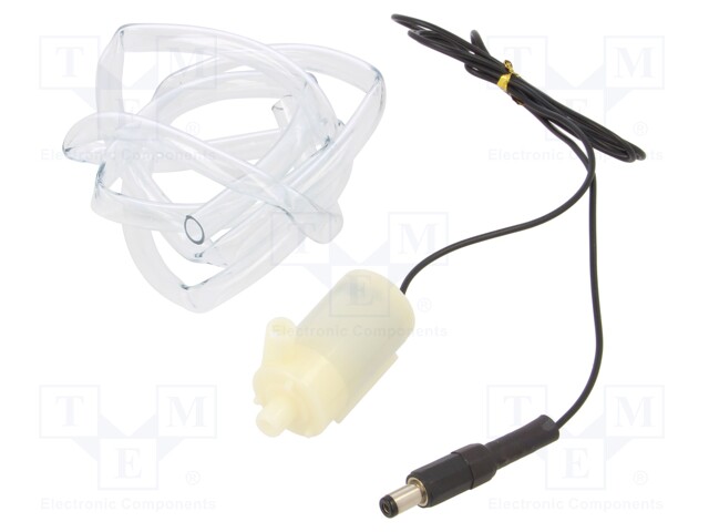 Motor: DC; 3÷6VDC; DC2.1; 150÷370mA; Len: 1m; Kind: water pump