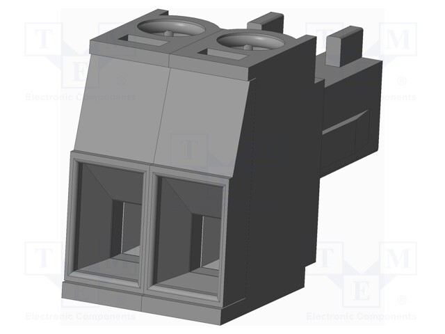 Connector: pluggable terminal block; plug; female; straight; grey