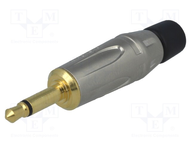 Plug; Jack 3,5mm; male; mono; straight; for cable; soldering