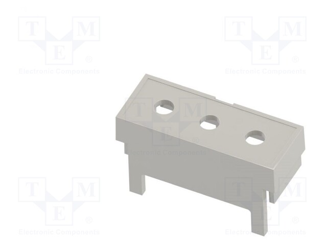 Terminals cover; 2M Modulbox One; grey; 10.16mm; Holes no: 3