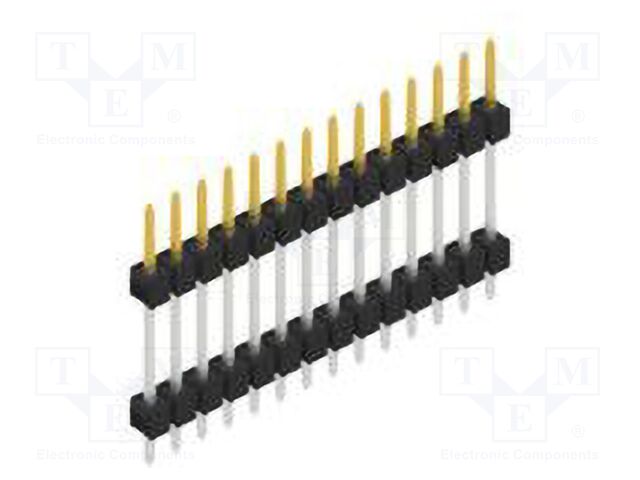 Connector: pin strips; pin header; male; PIN: 14; 2.54mm; THT; 1x14
