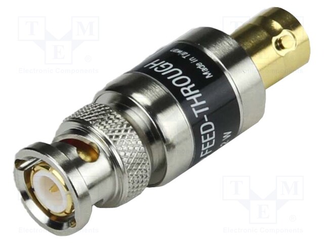 Attenuator; BNC socket,BNC plug; 93Ω; 1GHz; 49mm