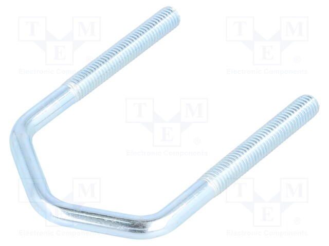 U-bolt; D; steel; zinc; Thread len: 46mm; Int.width: 49mm; H: 90mm