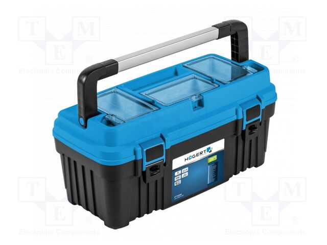 Container: toolbox; 586x296x305mm; ABS; OPTIMA; 25kg
