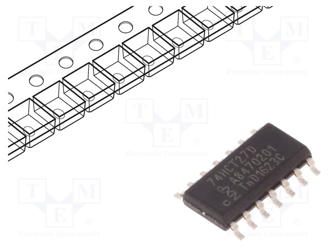 IC: digital; NOR; Channels: 3; IN: 3; SMD; SO14; Series: HCT
