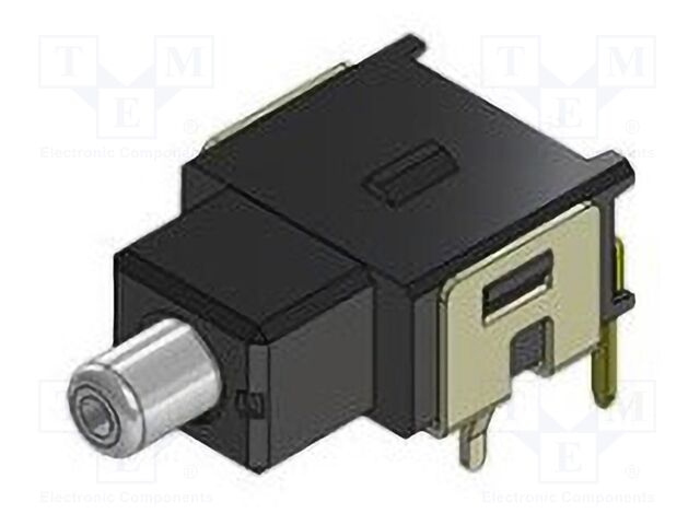 Switch: push-button; Pos: 2; SPDT; 0.014A/28VDC; ON-(ON); 500MΩ