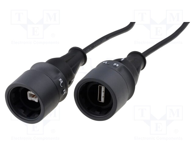 Transition: adapter cable; internal bayonet,push-pull; UL94V-0
