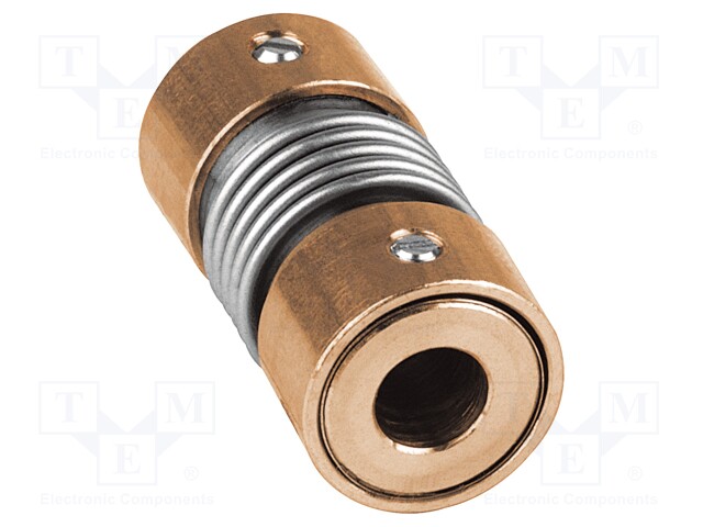Adapter; brass; copper; Shaft: smooth; Hole diam: 6mm