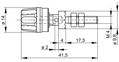 Connector: 4mm banana; socket; 16A; 30VAC; 60VDC; black; insulated