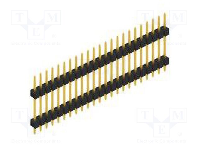 Connector: pin strips; pin header; male; PIN: 23; 2.54mm; THT; 1x23
