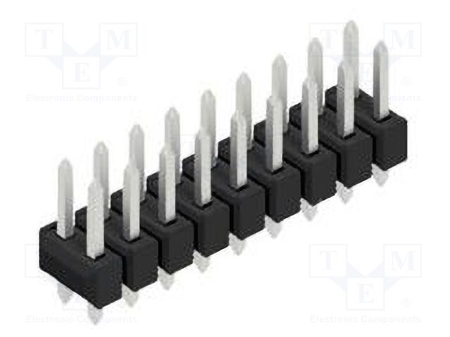 Connector: pin strips; pin header; male; PIN: 18; 2.54mm; THT; 2x9