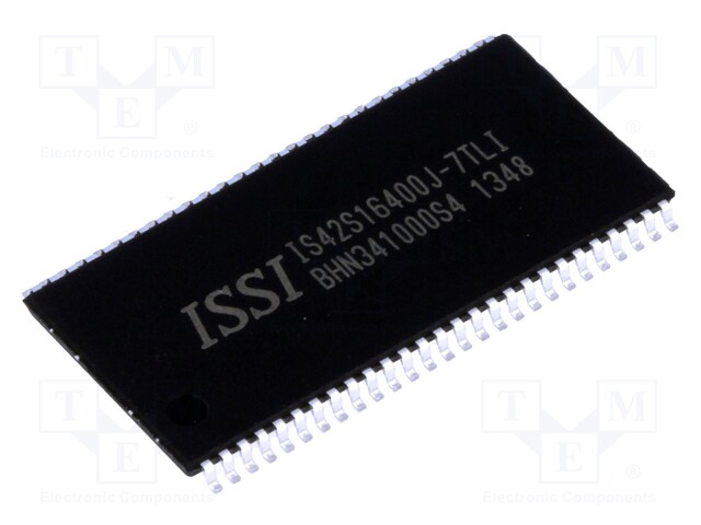 DRAM memory; SDRAM; 4Mx16bit; 143MHz; 7ns; TSOP54 II; -40÷85°C