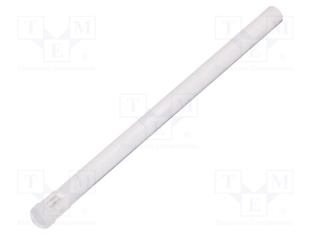 Fibre for LED; round; Ø3.2mm; Front: flat; straight