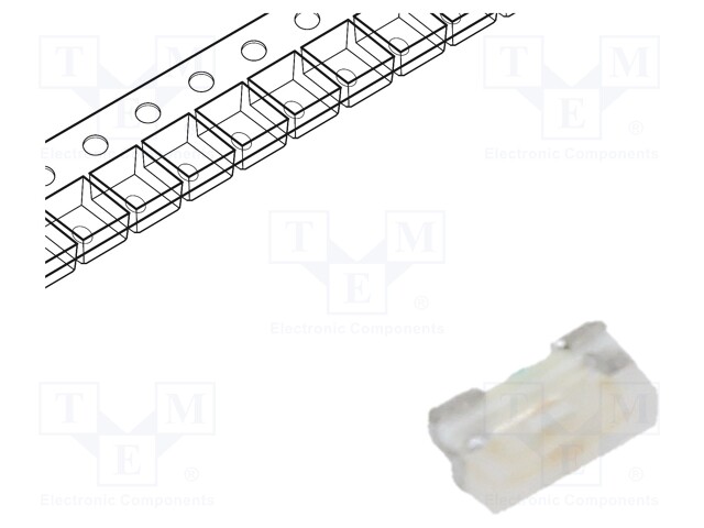 LED; SMD; 0402; green; 112.5mcd; 1x0.55x0.3mm; 140°; 2.9÷3.9V; 20mA