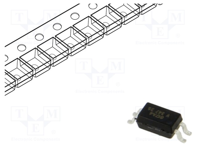 Optocoupler; SMD; Ch: 1; OUT: transistor; Uinsul: 3.75kV; Uce: 80V