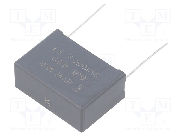 Capacitor: polypropylene; 6.8uF; 27.5mm; ±10%; 32x22x13mm; 50V/μs