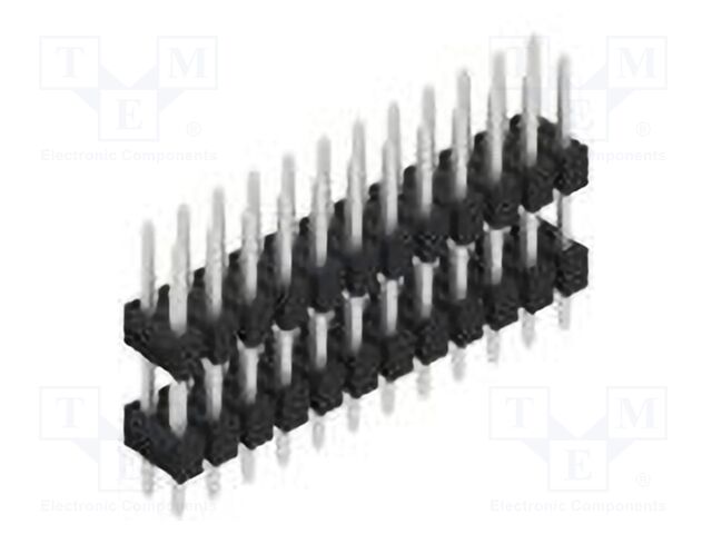 Connector: pin strips; pin header; male; PIN: 24; 2.54mm; THT; 2x12
