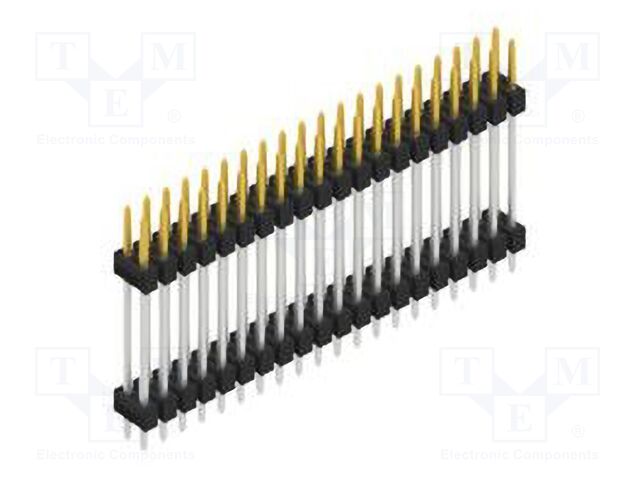 Connector: pin strips; pin header; male; PIN: 40; 2.54mm; THT; 2x20