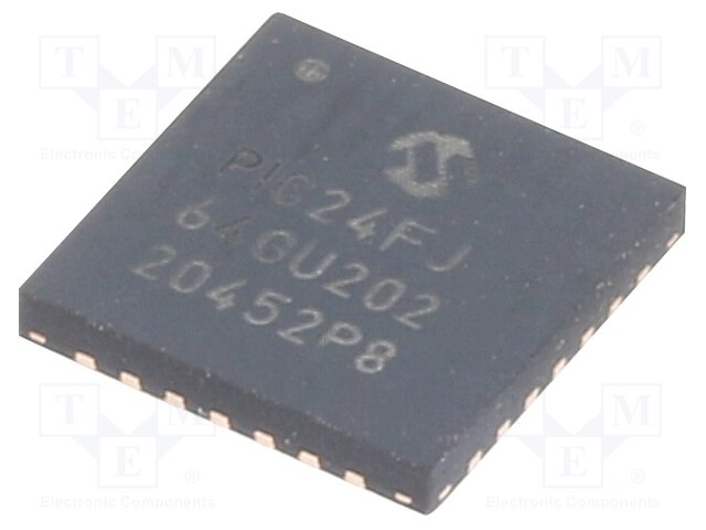 PIC microcontroller; Memory: 64kB; SRAM: 8.192kB; 2÷3.6VDC; SMD