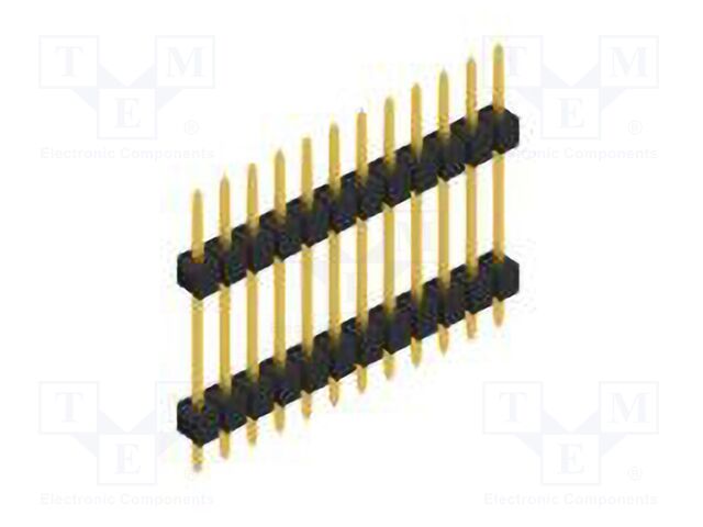 Connector: pin strips; pin header; male; PIN: 12; 2.54mm; THT; 1x12