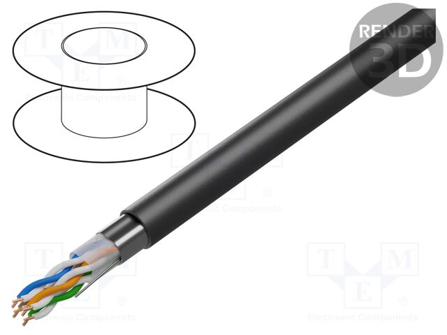 Wire; BiTLAN,F/UTP; 4x2x24AWG; 5e; data transmission,outdoor